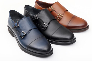 Classic, modern,  leather men's shoes