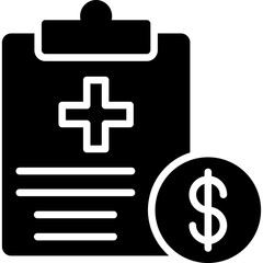 Obraz premium Hospital Bill Icon