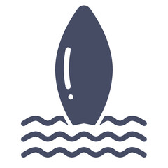 Surfing Board Icon