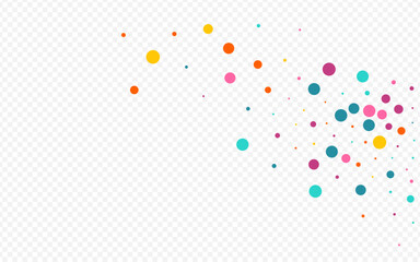 Bright Round Fun Vector Transparent Background.