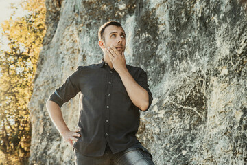 Holiday portraits man