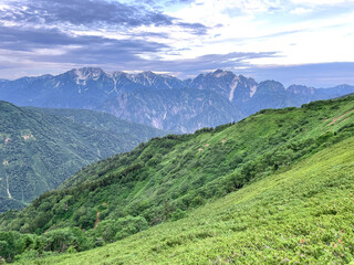 鹿島槍ヶ岳　登山道