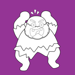 Jack and The Beanstalk Monster Digital Stamp