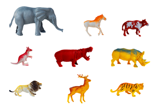 Lots of animal toys