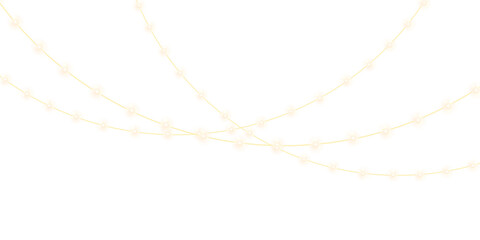 Glowing Lights garland png transperent backgraund © KatrinSharmArt