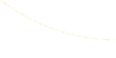 Glowing Lights garland png transperent backgraund