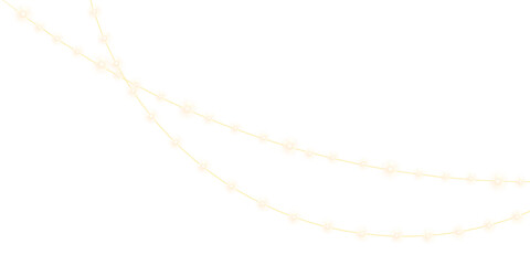 Glowing Lights garland png transperent backgraund © KatrinSharmArt