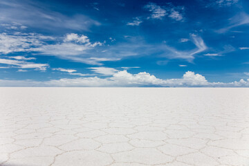 Worlds largest salt flat Salar de Uyuni, Bolivia. South America nature