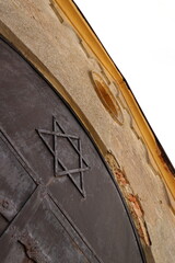 detail of the entrance gate to the Jewish cemetery