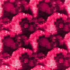 Spiral Painting. Burgundy Tie Dye Shirt. Bright © Alina