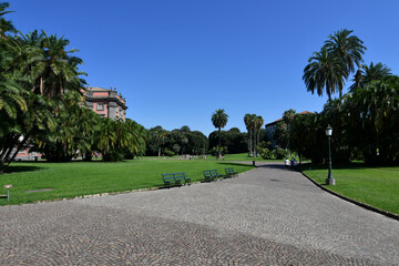View of Capodimonte public park in Naples, Italy.