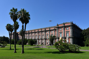 View of Capodimonte public park in Naples, Italy.