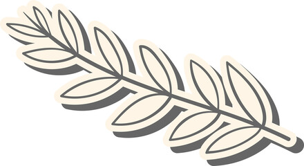 Hand drawn floral for wedding and holiday background.