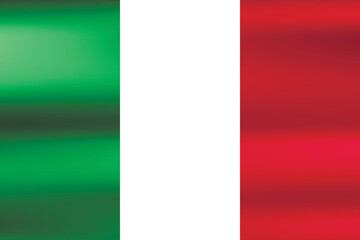 Flag of Italy. Italian national symbol in official colors. Template icon. Abstract vector background