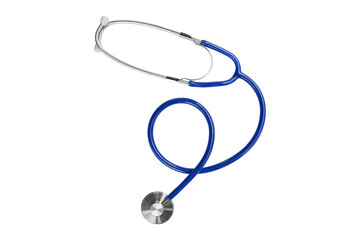 Stethoscope isolated. Medical tool on transparent background - PNG format. - obrazy, fototapety, plakaty