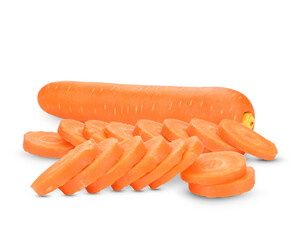 Carrot isolated on white background, Clipping path.