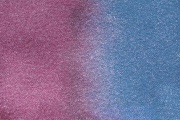 Abstract art background navy blue and purple colors. Watercolor painting on canvas with soft lilac gradient.