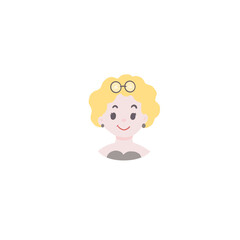 avatar businesswoman for social user