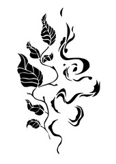 black and white tattoo design