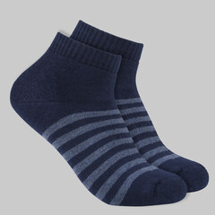 Socks for men ,cotton pair socks with black and white lining design 