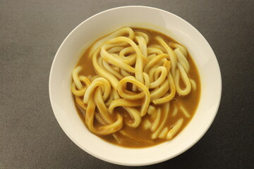 カレーうどん 俯瞰