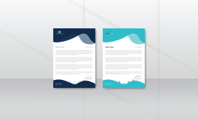 Creative Business Professional Unique Corporate Letterhead Template Design