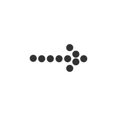 Arrow icon vector flat design illustration