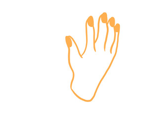 Halloween Hand Outline