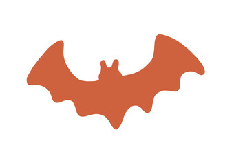 Orange Halloween Bat