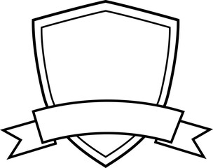 Shield outline icons, Awards icons. Awards and Achievements line icon,  Template isolated, flat logo badge design, 100% quality icon, PNG file.