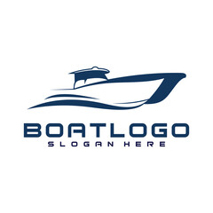 boat logo vector design template