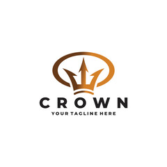crown logo vector design template