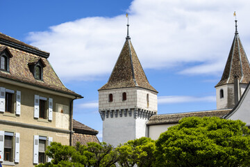 castle of Nyon, canton of Vaud in Switzerland © hectorchristiaen
