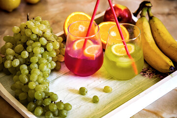 still life with fruits