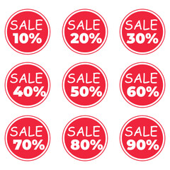  Sale card template. Vector illustration