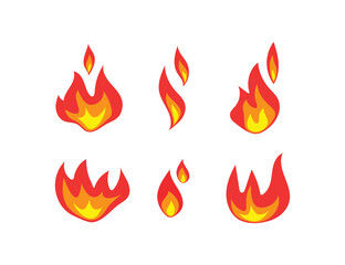 Fire symbol design illustration collection