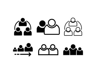 Business teamwork logo icon design