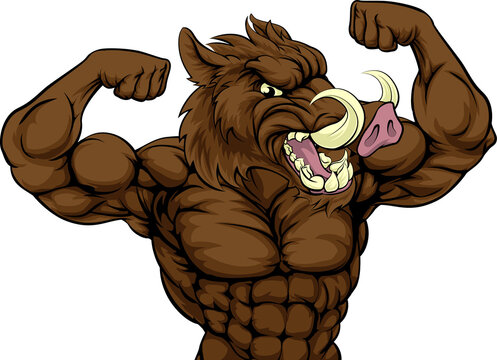 Boar Razorback Mascot