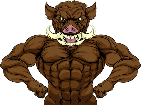 Boar Warthog Mascot