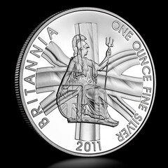 2011 Britannia Silver Proof Coin Reverse