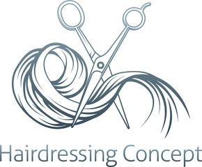 Hairdresser concept Graphic