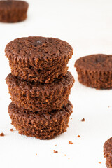Cupcakes on white background