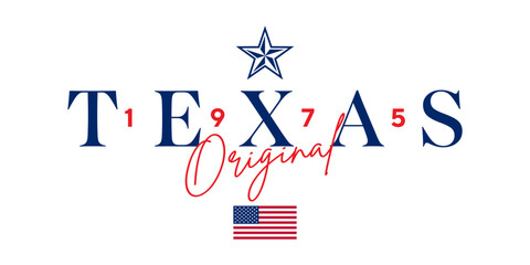 T-shirt stamp graphic, sport wear typography emblem Texas vintage tee print, athletic apparel design shirt graphic print