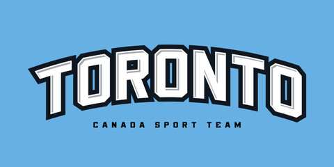 T-shirt stamp logo, Canada Sport wear lettering Toronto tee print, athletic apparel design shirt graphic print