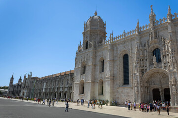 The Church of Santa Maria de Belém and Jerónimos Monastery, a UNESCO World Heritage site, Lisbon