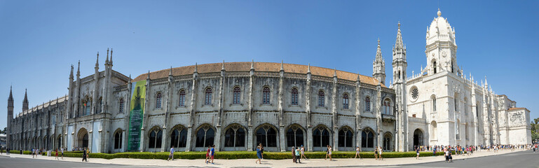 Fototapeta na wymiar Jerónimos Monastery, a UNESCO World Heritage site, Lisbon