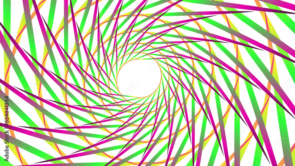 Wall mural abstract circle colorful or multicolor with white border for background textured.