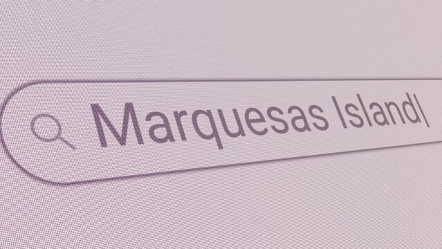 Search Bar Marquesas Islands 
Close Up Single Line Typing Text Box Layout Web Database Browser Engine Concept