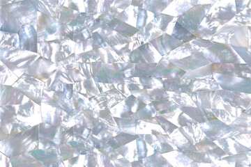 Soft blue mother of pearl texture in faceted pattern