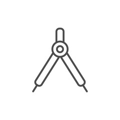 Caliper options linear icon. Thin line illustration. Vector isolated outline drawing